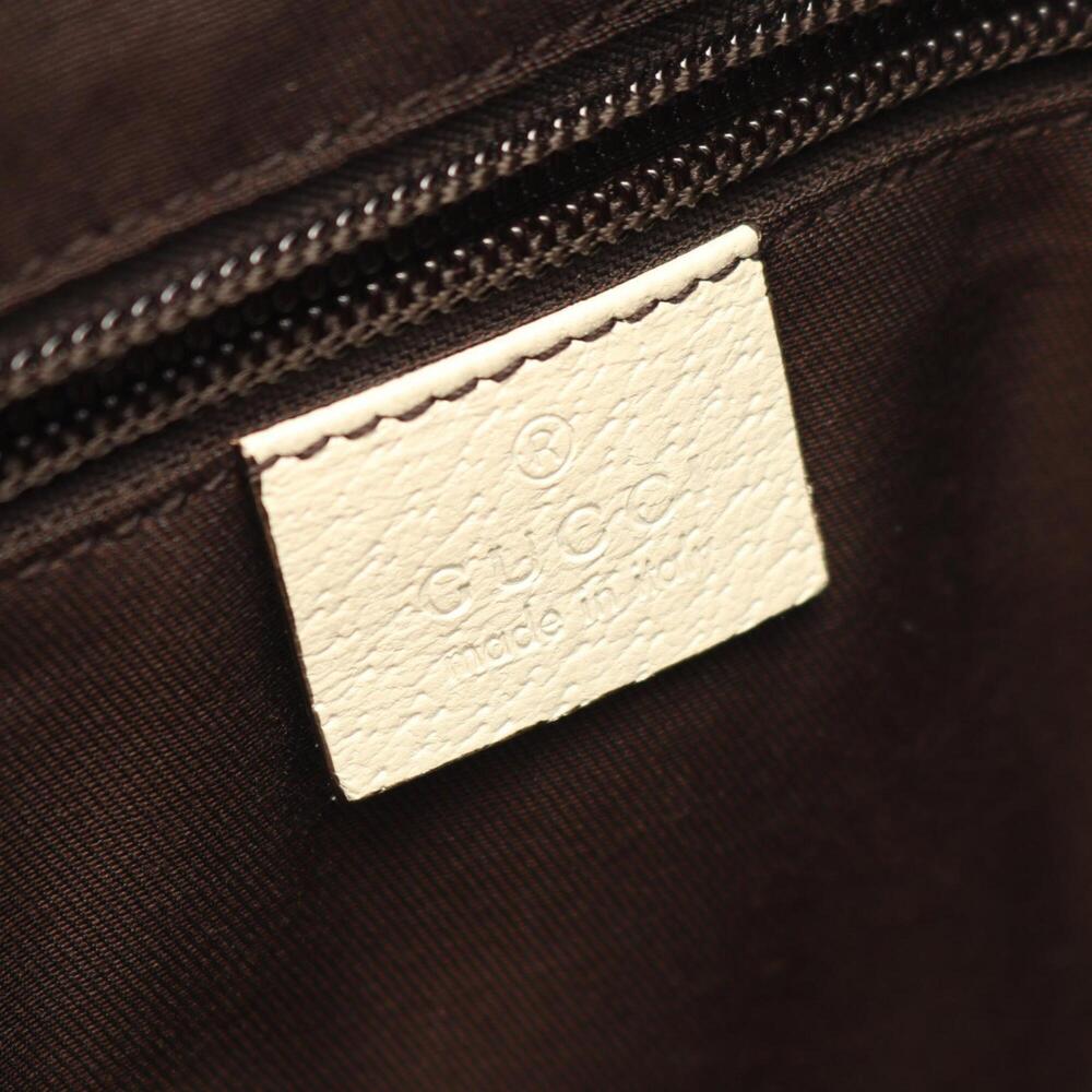 GUCCI Cream Leather Shoulder Bag - Picture 4 of 9